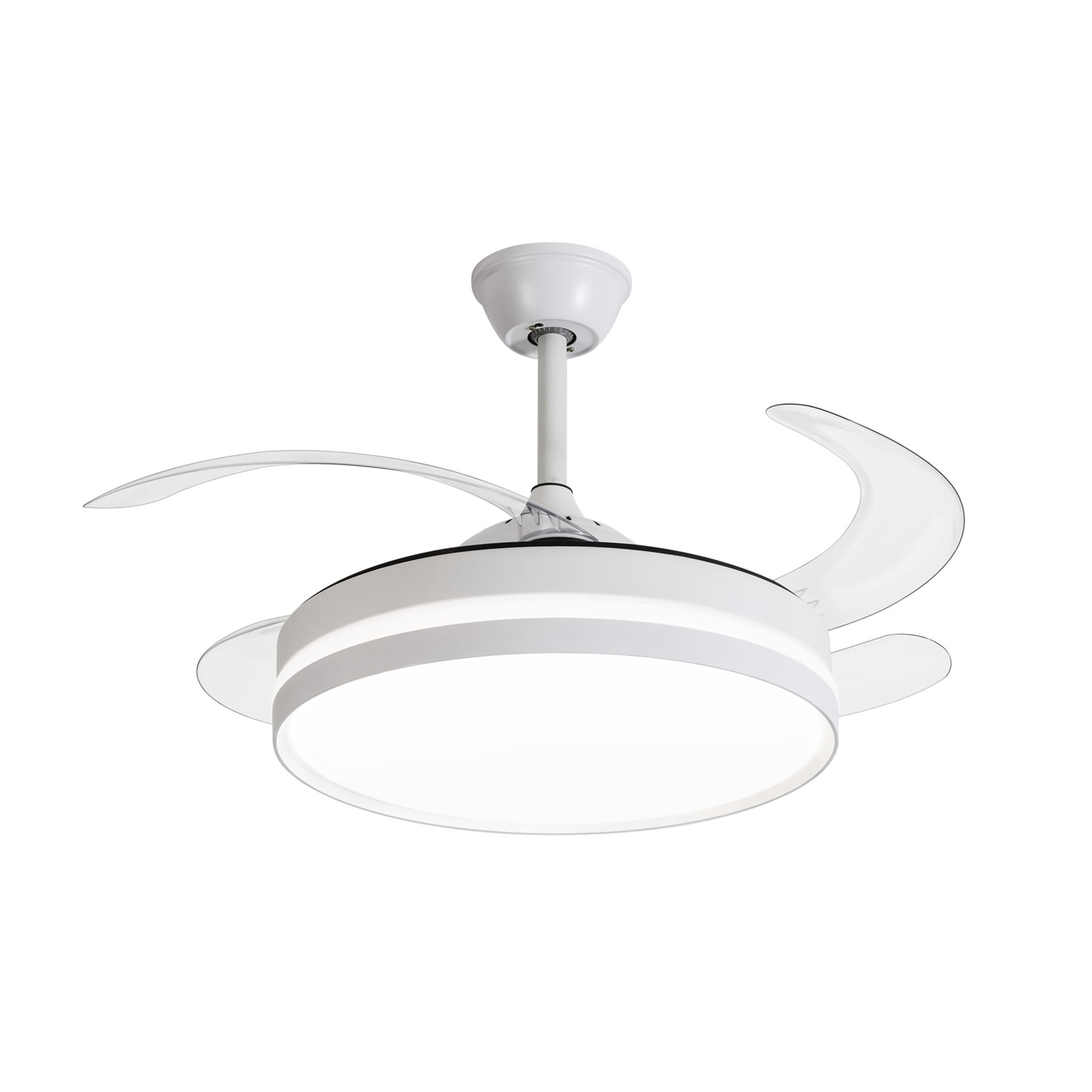 Pendente Ventil Branco com controle