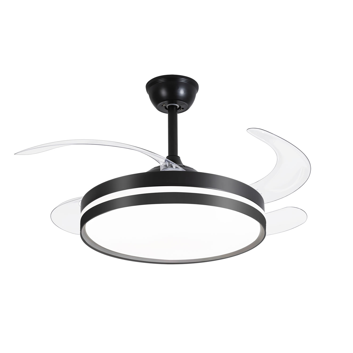 Pendente Ventil Preto com controle